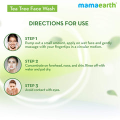 Mamaearth Tea Tree Face Wash with Neem for Acne & Pimples - 250ml