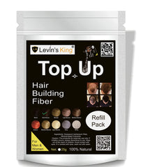 Levins King Hair Building Fiber, Concealer Refill Pack Use (25g, Dark Brown)