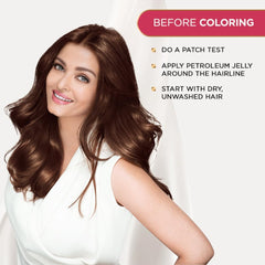 L'Oreal Paris Excellence Creme Hair Color, 4 Natural Dark Brown, 72ml+100g