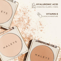HALEYS Re-cover Matte Weightless Powder Foundation (2.15), Buildable, Medium to Full Coverage, Oil-Control, All-day Comfort Wear, Longwear, Nourishing, V + CF