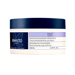 PHYTO PURPLE Repairing No Yellow Mask, Deep Hydration for Gray Hair, White Hair and Bleached Blonde Hair, 6.76 fl.oz