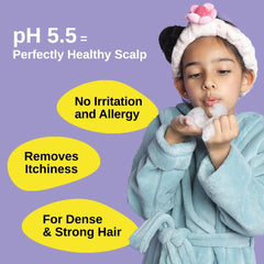 Bare Anatomy Junior Gentle Cleansing Shampoo for Kids from 5-12 Years Tear-Free & Hypoallergenic pH 5.5 Coconut Milk Protein, Almond Oil, Vitamin E & Strawberry Vegan - 250 ml
