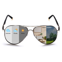 ROCKNIGHT Polarized Aviator Sunglasses for Men Women Metal Flat Top Sunglasses lightweight Driving UV400 Outdoor 58mm