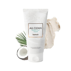 Heimish All Clean White Clay Foam Cleanser, Deep-cleansing, Hypoallergenic Facial Wash - 150 g