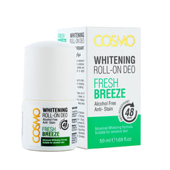 CD COSMO DESIGNS Antiperspirant Deodorant Roll-on, Fresh Breeze, Alcohol Free, Anti Stain for Men and Women - 50ml