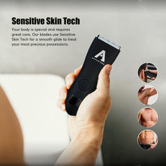 Advantron Waterproof Cordless Trimmer & Shaver for Men | Beard, Hair Trimmer & Clipper, Body Hair Removal, Private Area Grooming, Electric Shaver, & Best Grooming Kit for Men