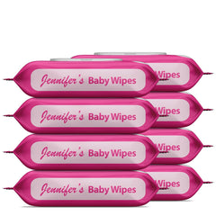 Jennifer's Baby Wipes 80's (Pack of 5 + 3 Free) - Ultra Soft, Alcohol-Free, Extra Gentle, Aloe Vera Gel, Vitamin E, and Safe for Delicate Skin 640 Wipes