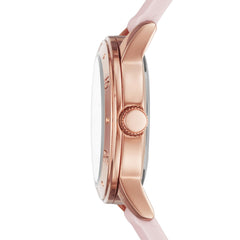 Skechers Women's Redondo Quartz Metal and Silicone Analog Sports Watch - Rose Gold/ Blush