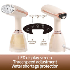 PIWINE Professional Portable Steam Iron for Clothes, 1500W Handheld Garment Steamer,Steam Iron with Lcd Screen, 30 Seconds of Steam Release, Suitable For Household and Travel Use