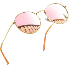 Joopin Polarized Semi Rimless Sunglasses Men Women, Classic Half Frame Sun Glasses UV400 Protection