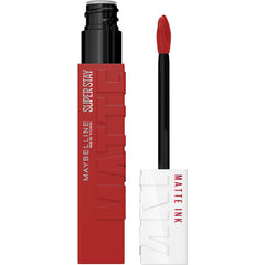 Maybelline Super Stay Matte Ink Liquid Lipstick Makeup, Long Lasting High Impact Color, Up to 16H Wear, Hustler, Red Brown, 1 Count