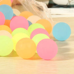 Luminous Bouncy Balls, Kids Toy Rubber Jumping Balls, Fluorescent Glow at Night, Suitable for Children's Gifts, Promotional Gifts or Event Party Souvenirs, 20 PCS