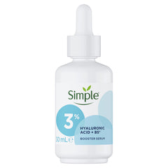 Simple 3% Hyaluronic Acid + B5* Booster Serum Serum Skin Care Suitable for All Skin Types for Hydrated, Softer Skin 30 ml