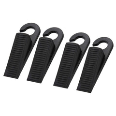 Royal Apex 4Pcs Door Stopper Wedges Mouse Design Guard Baby Safety Protector Non-Slip Door Buffers for Kids Safety Guard Finger Protect for Home and Office, Interior Bathroom, Kitchen, Doors (Black)