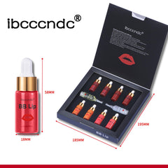 OUNA 4 Colors Lip Gloss Set Microneedle Derma Pigment BB Lip Serum Kit Semi-permanent Lip Makeup for Women Girls Cosmetic