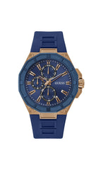 Guess Men's Watch R2 GW0803G2 Silicone, blue, Bracelet