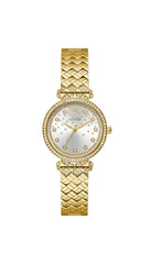 Guess Enchantment Analog Watch for Women, 32 mm Case Width, Gold Tone/Silver