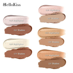 NIKITA.VIVI - Shimmer Stick Makeup Highlighter | Shimmer Cream Powder, Lasting Glow Finish Foundation Stick | Highlighter & Bronzer Pen, Face Brightens & Shades Pencil | Face Series | 6g (#02)