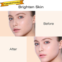SIAMHOO Air Cushion CC Cream Mushroom Head,BB Cream,Foundation Makeup Moisturizing Foundation Brightening Fitting Base,Concealer Lasting(NATURAL)