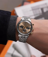 Timex Men's Chronograph Quartz Watch with Stainless Steel Strap TW2W60100