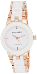 Anne Klein Women's North Classics Quartz Watch with Analog Display and Ceramic Bracelet