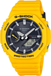 Casio G-Shock Analog-Digital World Time Watch - Yellow