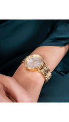 Guess Enchantment Analog Watch for Women, 32 mm Case Width, Gold Tone/Silver