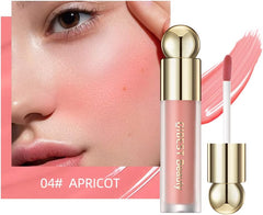KANZA - Rose Cream Liquid Blush | Matte Finish Blush, Natural Dewy Cheek Tint | Soft Cream Face Blush Stick | Long-Wearing,Perfect Blending Liquid Blush Makeup for Cheeks|3.5g (#04 Apricot)