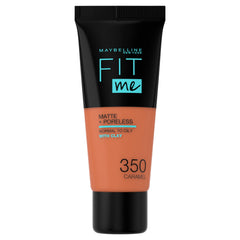Maybelline New York Fit Me Matte & Poreless Foundation 350 Caramel, 1.01 ounces