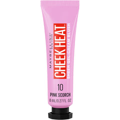 Maybelline Cheek Heat Gel-Cream Blush Makeup, Lightweight, Breathable Feel, Sheer Flush Of Color, Natural-Looking, Dewy Finish, Oil-Free, Pink Scorch, 0.27 Fl Oz