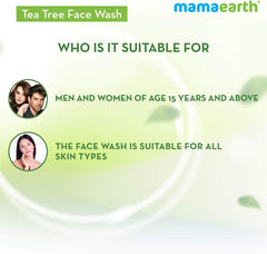 Mamaearth Tea Tree Face Wash with Neem for Acne & Pimples - 250ml