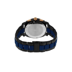 Fossil Machine Men's Watch with Stainless Steel or Leather Band, Chronograph or Analog Watch Display Black/Blue Silicone