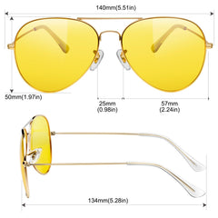 KANASTAL Polarized Sunglasses for Women and Men, Metal Frame Sun Glasses Retro Shades for Mens Driving Outdoor Military Style 100% UV400 Protection
