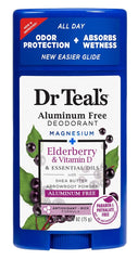 Dr Teal's Aluminum Free Deodorant Elderberry & Vitamin D - 75G