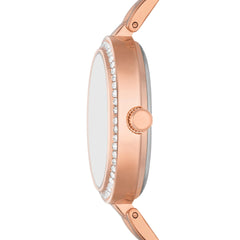 Skechers Women's Quartz Watch Gift Set - Rose Gold Bracelet Set
