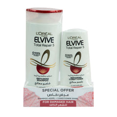 L’Oréal Paris Elvive Total Repair 5 Shampoo 400 ml + Conditioner 200 ml For Normal to Dry Hair