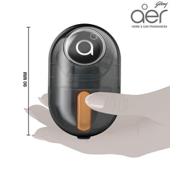 Godrej aer Click, Car Vent Air Freshener Kit - Musk After Smoke (10G), Black