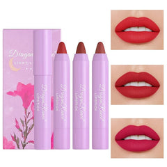 MYUANGO Moisturizing Matte Lip Crayon Color Lipstick Set 3Pcs (Set B)