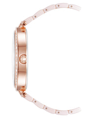 Anne Klein Women's Quartz Watch with Analog Display and Ceramic Bracelet AK3900RGLP