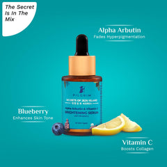 PILGRIM Korean 2% Alpha Arbutin & 3% Vitamin C Face Serum | Alpha arbutin face serum|All skin types | Men & Women| Korean Skin Care| Vegan & Cruelty-free | 30ml