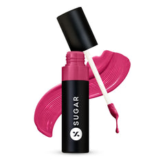 SUGAR Cosmetics Partner In Shine Transferproof Glossy Lipstick | Lasts upto 24hrs | Transferproof & Smudgeproof - 3ml - 08 Pink Pinot