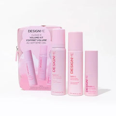 DESIGNME Cloud 9 Volume Kit | Hair Mousse, Dry Texture Spray & Volumizing Powder | Boosts Volume, Adds Fullness & Long-Lasting Body for All Hair Types