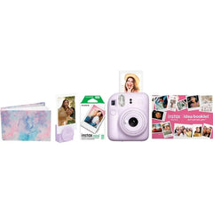 Fujifilm Instax Mini 12 Instant Camera Holiday Bundle – Pastel Blue