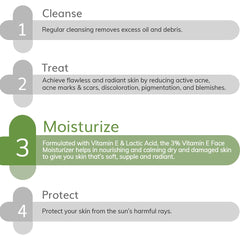 The Derma Co 3% Vitamin E Face Moisturizer Cream With Vitamin E & Lactic Acid For Dry & Flaky Skin - 100 G