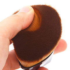 MRIMAYA Flawless Foundation Brush Flat Top Liquid Powder for liquid makeup Blending Liquid, Cream or Flawless Powder Cosmetics with Bonus Protective Case (Black)