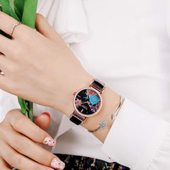 CURREN 9053 Woman Watch Woman Sport Watch Woman Waterproof Watch Woman Outdoor Watch Woman Wristwatch Watch Woman Watch Woman Quartz Watch Business Watch Female Watch - Black
