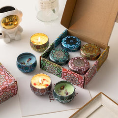 AYVICCO 4 Pack Scented Candles Gift Set 80g x 4 100% Pure Natural Soy Wax Portable Travel Aromatherapy Tin Jar Candle for Birthday Christmas Valentine's Mother's Thanksgiving Day Women & Mom Gifts