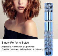 Metal Perfume Bottle, Lightweight Good Sealing Effect Refillable Spray Dispenser, for Makeup Lovers Professional Makeup Artist(AB048R blue)
