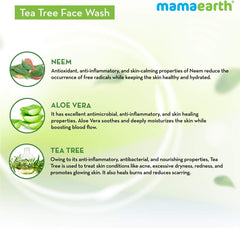 Mamaearth Tea Tree Face Wash with Neem for Acne & Pimples - 250ml