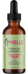 Mielle Organics Mielle/Rosemary Mint/Scalp and Hair Strengthening Oil/Healthy Hair Growth / 2 oz (59ml) / (Pack 3), 59 ml (Pack of 3), 2.0 ounces, 177.44 millilitre, 3